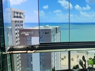 Apartamento em Boa Viagem | 96m² | 3 quartos | 50m da praia -Vista mar | Recife.