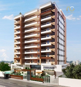 Apartamento em Cidade Ocian, Praia Grande/SP de 55m² 1 quartos à venda por R$ 445.537,60