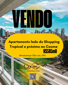 Apartamento em Jardim Renascença, São Luís/MA de 74m² 2 quartos à venda por R$ 584.000,00