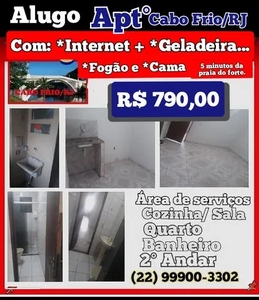 Casa Mobiliada com água e internet em Cabo frio