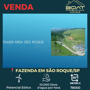 Fazenda em Jardim Meny, São Roque/SP de 78000m² à venda por R$ 24.999.000,00