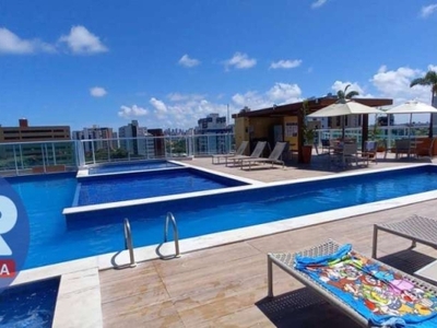 Flat com 1 dormitório à venda, 27 m² por r$ 300.000,00 - jardim oceania - joão pessoa/pb