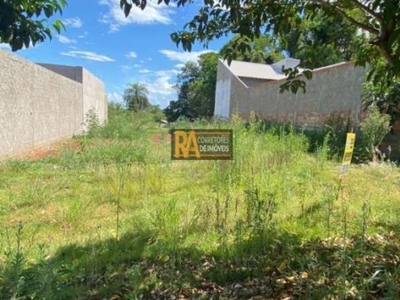 Terreno para venda em foz do iguaçu, verdes pampas