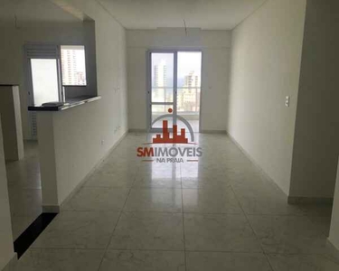 Apartamento alto padrão vista mar com 3 dormitórios na Guilhermina Praia Grande