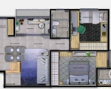 Apartamento com 2 quartos à venda, 65 m² por R$ 820.000 - Santa Efigênia - Belo Horizonte