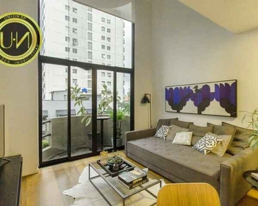 Apartamento Duplex com 1 dormitório à venda, 75 m² por R$ 820.000 - Itaim Bibi - São Paulo