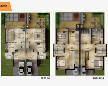 Casa com 3 dormitórios à venda, 122 m² por R$ 805.000,00 - Santa Teresa - São Leopoldo/RS