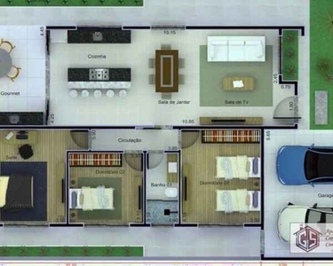 Casa com 3 dormitórios à venda, 140 m² por R$ 930.000,00 - Condomínio Terras do Vale - Caç