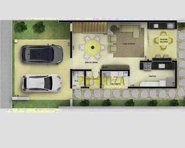 Casa com 3 dormitórios à venda por R$ 860.000,00 - Condomínio Bellagio Residences - Votora