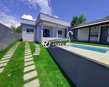 Casa composta por 3 quartos com Área de Lazer Completa á venda em Nova Guarapari, Guarapar