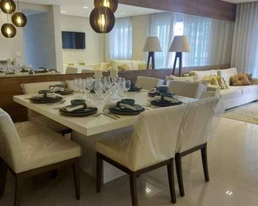 Luxuoso apartamento mobiliado, 129 m², 3 quartos, sendo 2 suítes no Centro de Campo Grande