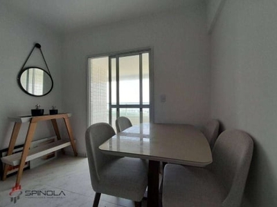 Apartamento com 2 dormitórios à venda, 78 m² por r$ 460.000 - mirim - praia grande/sp