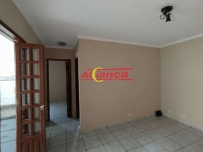 Apartamento com 2 dormitórios para alugar, 56 m² - vila rio de janeiro - guarulhos/sp por r$ 1.000