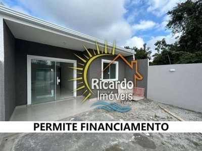 Casa com 2 quartos à venda em balneário gaivotas, matinhos , 63 m2 por r$ 290.000