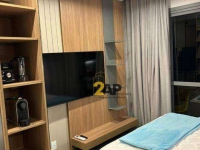 Apartamento com 1 dormitório para alugar, 20 m² por r$ 3.975/mês - brooklin - são paulo/sp