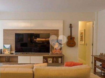 Apartamento com 3 dormitórios à venda, 125 m² por r$ 2.300.000,00 - lagoa - rio de janeiro/rj