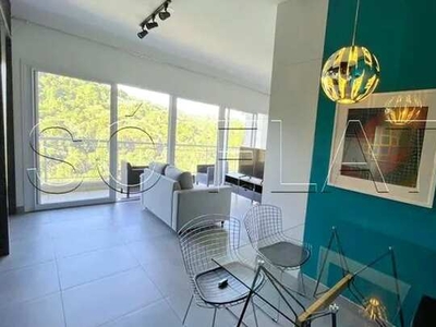 Apartamento para locação em Alphaville, em frente a Reserva de Tamboré 1 dormitório mobili