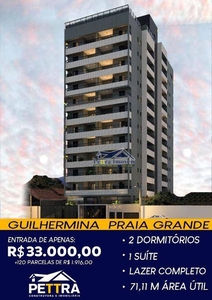 Apartamento em Vila Guilhermina, Praia Grande/SP de 71m² 2 quartos à venda por R$ 414.993,50