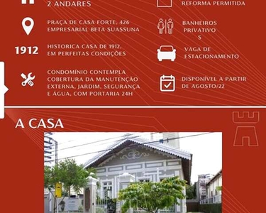 Casa para aluguel possui 250 metros quadrados em Casa Forte - Recife - PE