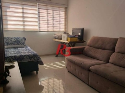 Apartamento com 1 dormitório, 51 m² - venda por r$ 520.000,00 ou aluguel por r$ 4.656,27/mês - vila belmiro - santos/sp