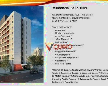 Apartamento com 1 dormitório à venda, 26 m² por R$ 209.500,00 - Vila Carrão - São Paulo/SP