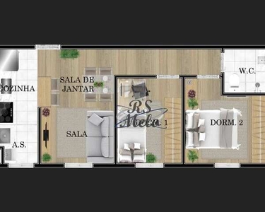Apartamento com 2 dormitórios à venda, 40 m² por R$ 210.000,00 - Vila Nhocune - São Paulo
