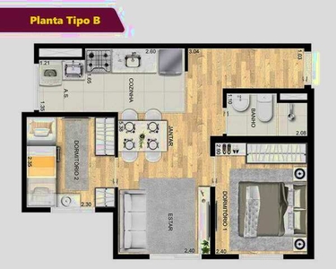 Apartamento com 36 m² no Artur Alvim, com 1 vaga de garagem
