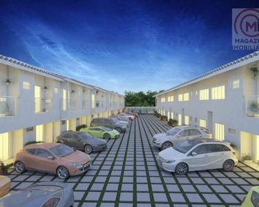 Apartamento Duplex com 1 dormitório à venda, 38 m² por R$ 221.000,00 - Coroa Vermelha - Sa