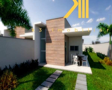 Residencial Iracema - Casa com 3 quartos e 3 vagas, 88,3m² - Timbu - Eusébio-ce