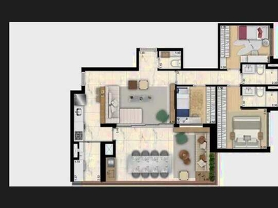 Apartamento 105 m² com 3 quartos e 2 vagas na Vila Romana - São Paulo - SP