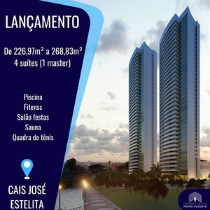 Apartamento 4 Qts, a partir de 262m² no Cais Jose Estelita