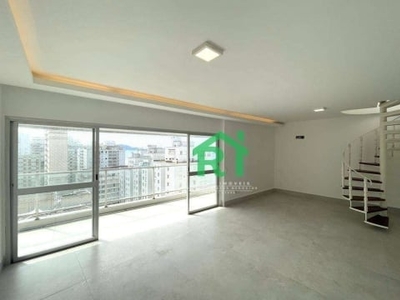 Cobertura com 3 dormitórios à venda, 412 m² por R$ 2.800.000,00 - Pitangueiras - Guarujá/SP