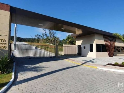 Terreno em loteamento fechado à venda, 301 m² por r$ 380.000 - velha - blumenau/sc