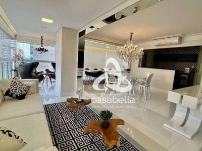 Apartamento com 3 dormitórios para alugar, 171 m² por r$ 20.522,00/mês - embaré - santos/sp