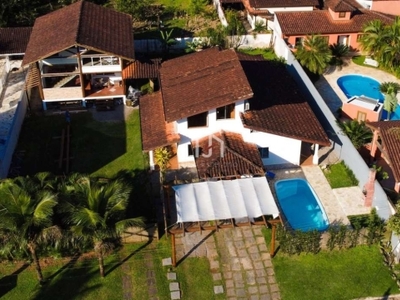 Casa em condomínio fechado com 5 quartos para alugar em horto florestal, ubatuba por r$ 6.000