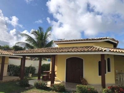 Casa para venda em camaçari, barra de jacuipe, 4 dormitórios, 3 suítes, 1 banheiro, 5 vagas