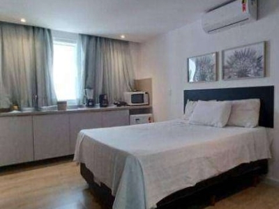 Flat com 1 dormitório à venda, 20 m² por r$ 330.000,00 - cabo branco - joão pessoa/pb