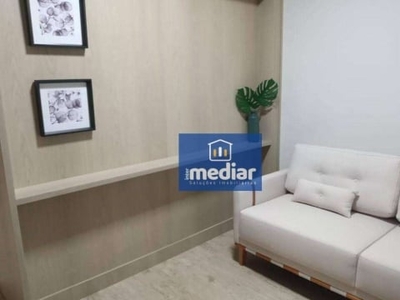 Flat com 1 dormitório à venda, 36 m² por r$ 190.800,00 - centro - são vicente/sp