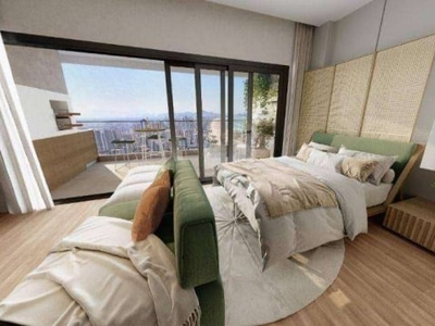 Flat com 1 dormitório à venda, 47 m² por r$ 310.000,00 - vila tupi - praia grande/sp