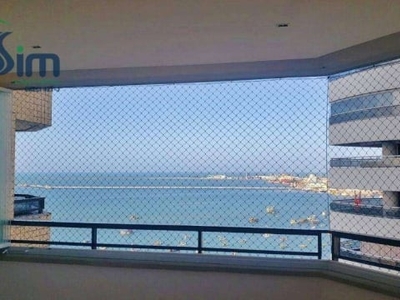 Flat na orla de fortaleza, com vista mar, com 1 dormitório à venda, 42 m² por r$ 510.000 - mucuripe - fortaleza/ce