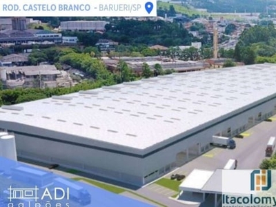 Galpão logístico locação - 16.805 m² - rod. castelo branco - barueri/sp