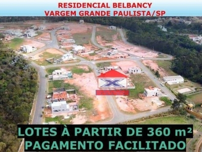Terreno à venda em loteamento fechado, 380,41 m² por r$258.890,00 - residencial belbancy - vargem grande paulista/sp