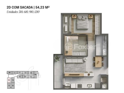 Apartamento 2 dorms à venda Rua Guilherme Morsch, Centro - Canoas