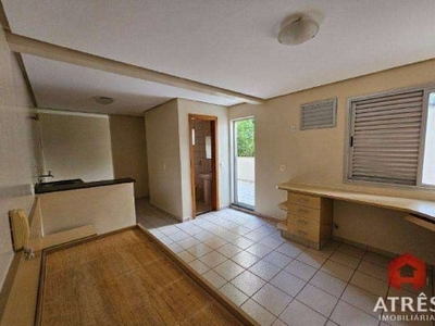 Flat com 1 dormitório para alugar, 25 m² por r$ 1.335,00/mês - setor bueno - goiânia/go