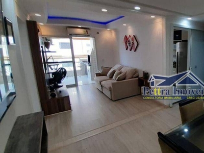 Apartamento em Boqueirão, Praia Grande/SP de 80m² 2 quartos à venda por R$ 619.000,00 ou para locação R$ 5.000,00/mes