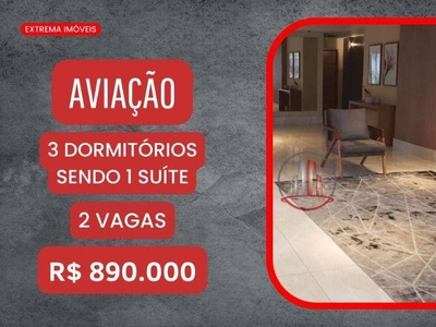 Apartamento em Campo da Aviação, Praia Grande/SP de 112m² 3 quartos à venda por R$ 889.000,00