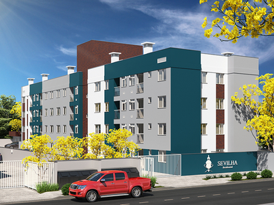 Apartamento em Vargem Grande, Pinhais/PR de 60m² 2 quartos à venda por R$ 259.500,00