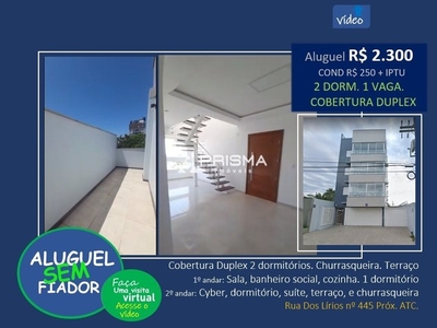 Apartamento- Cobertura de 2 dormitórios, terraço, suíte, churrasqueira, planejados na cozi