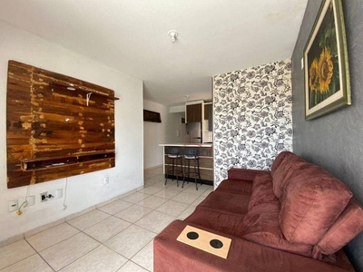 Apartamento com 2 dormitórios para alugar, 59 m² por R$ 1.700,00/mês - Barra do Aririú - P