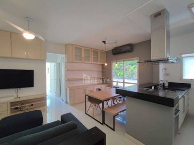 Apartamento com 2 dormitórios para alugar, 70 m² por R$ 5.101,93/mês - Brooklin - São Paul